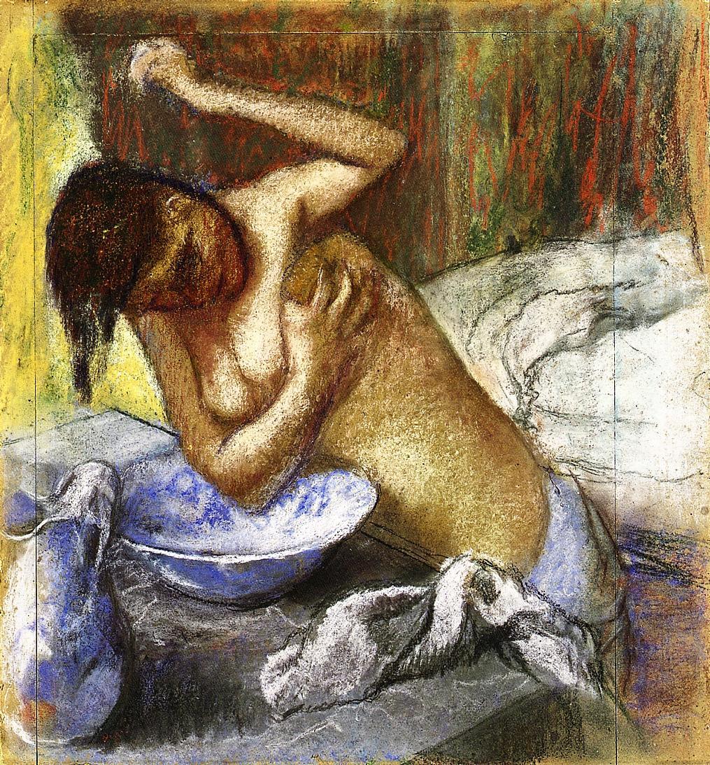 Woman Sponging Her Chest 1892